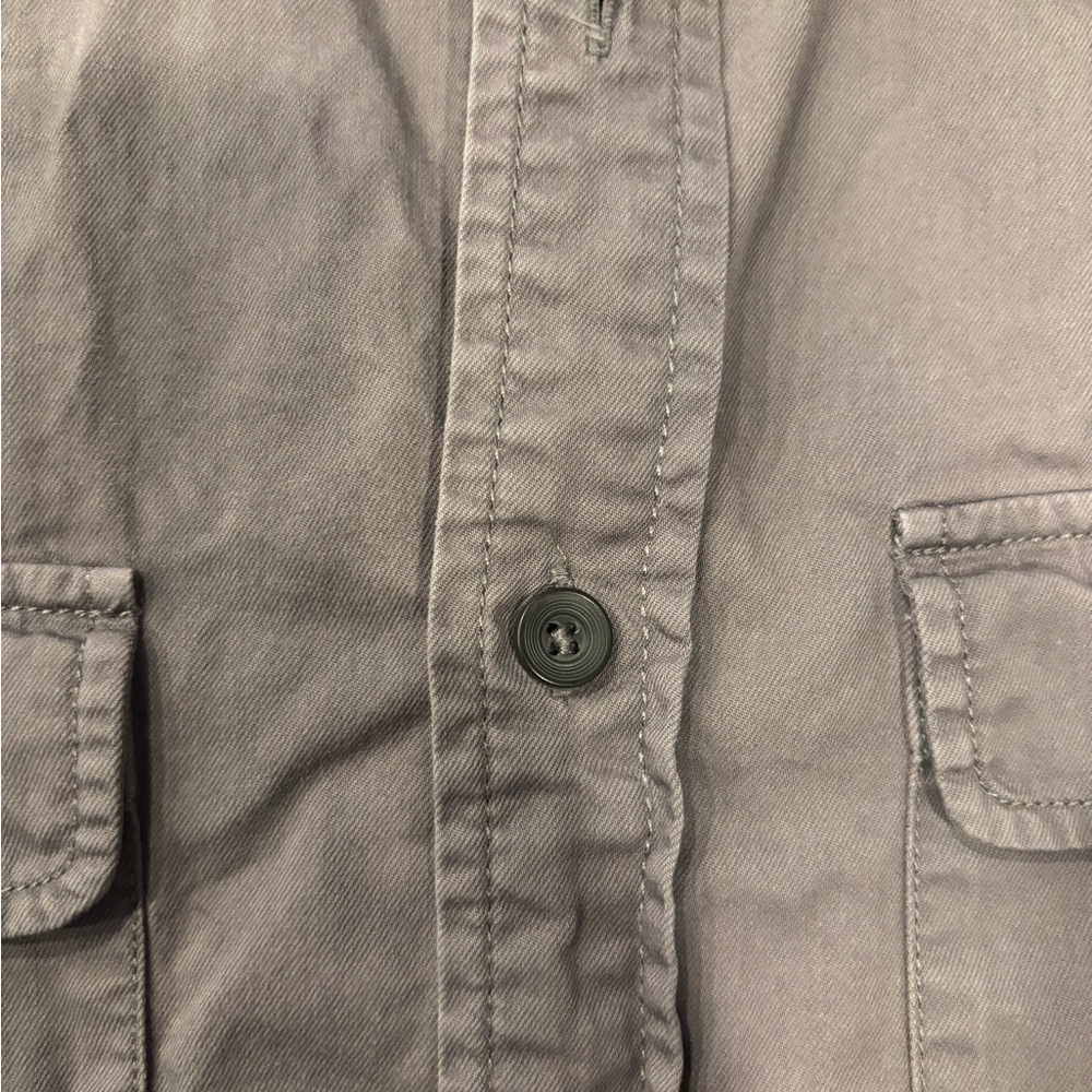 Men’s AG Adriano Goldschmied Gray Casual Button Down Shirt - Picture 4 of 11